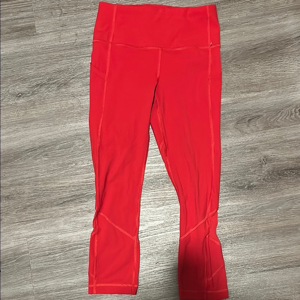 Lululemon Athletica Vibrant Red Leggings